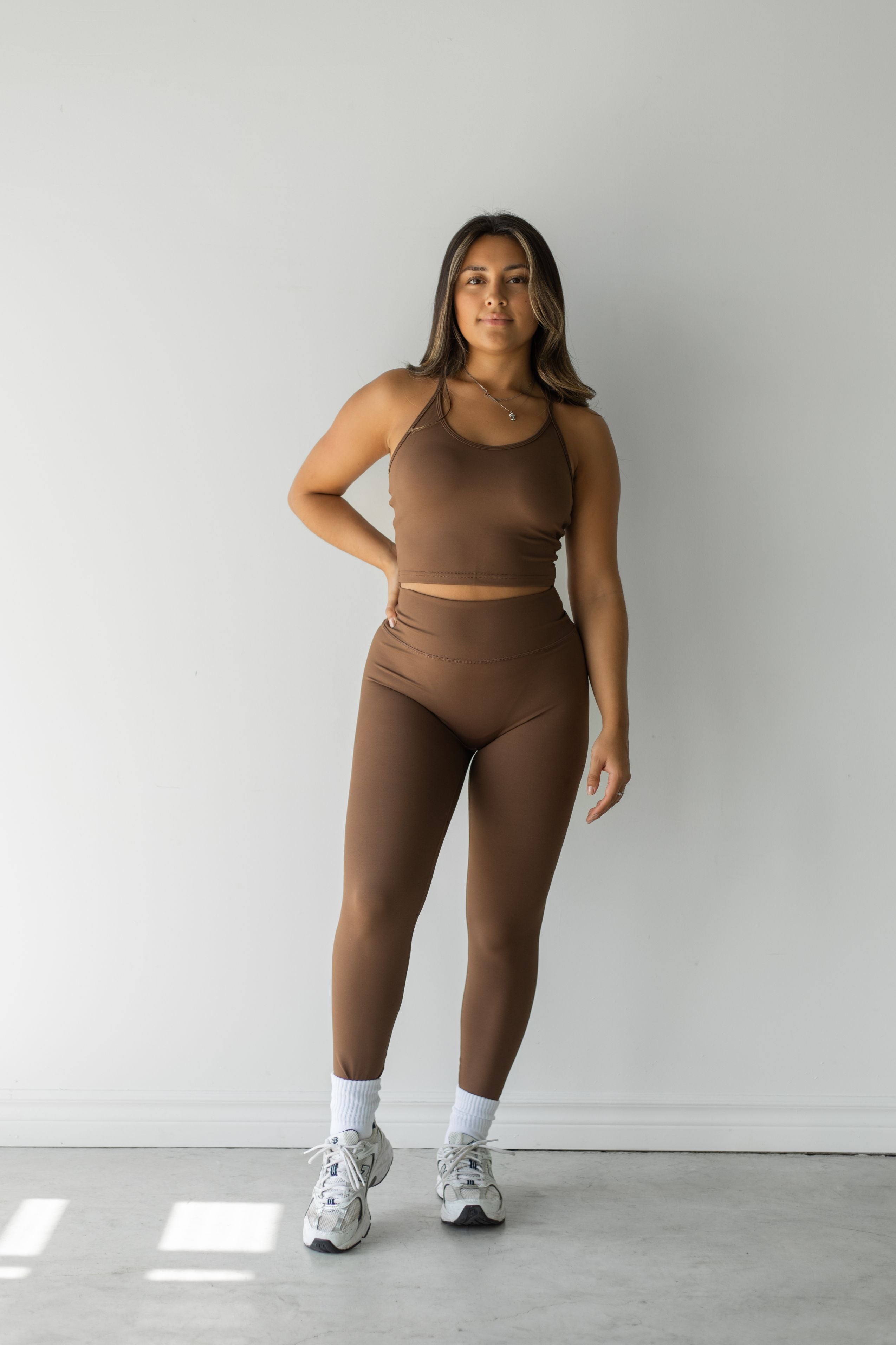 High-Waisted Legging in Cacao – Suav activewear