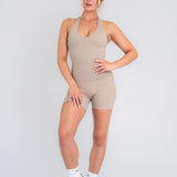 Halter Neck Tank in Sand