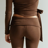 Foldover Pant in Espresso