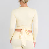 Ballet Wrap Top in Buttery