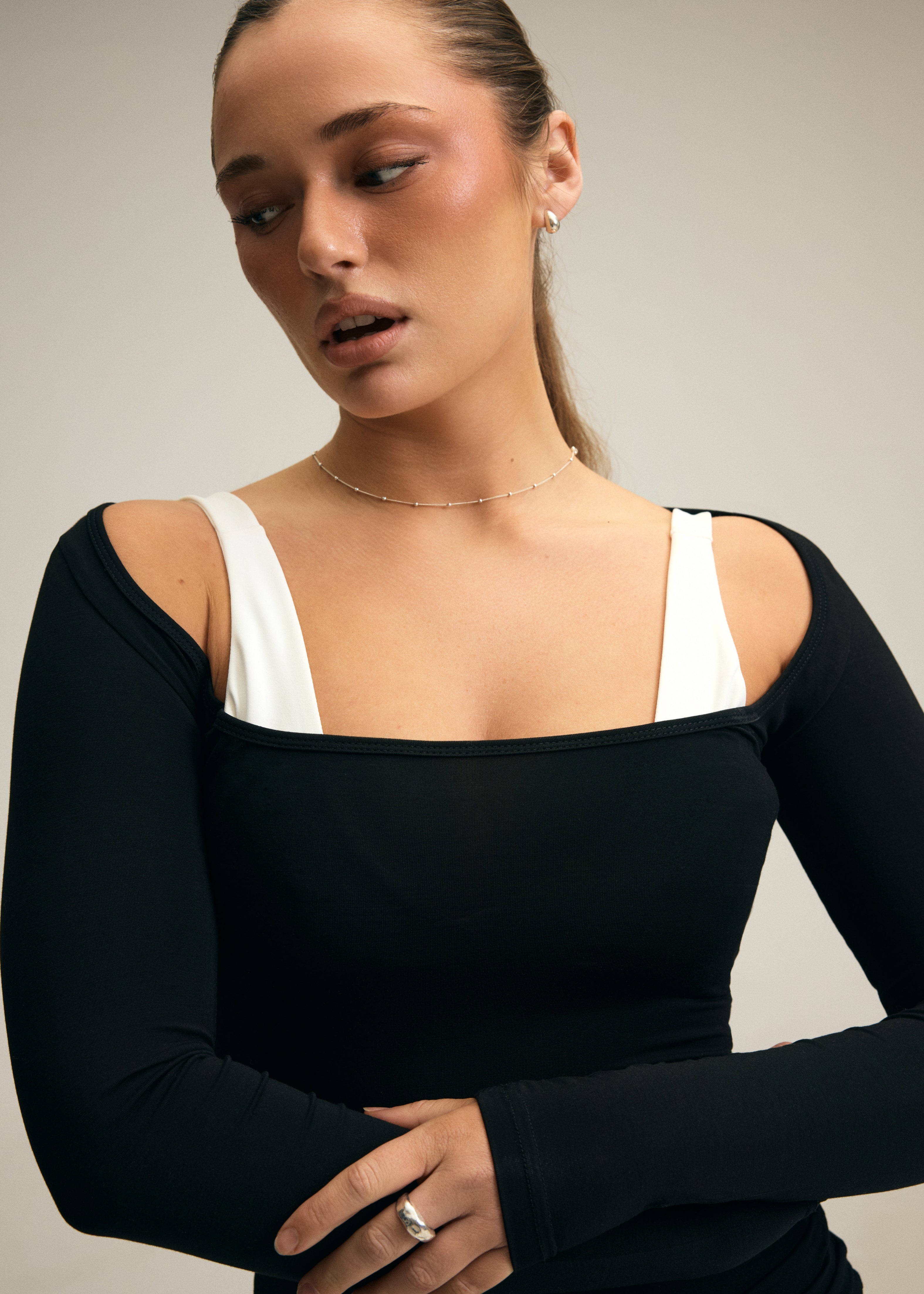 The Off-Shoulder in Black