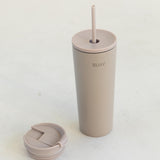 Tumbler with Straw (24 oz) in Bone