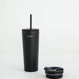 Tumbler with Straw (24 oz) in Black