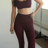The Classic Legging in Black Cherry