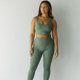 Body Crop Bra in Herbal