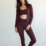 The Classic Legging in Black Cherry