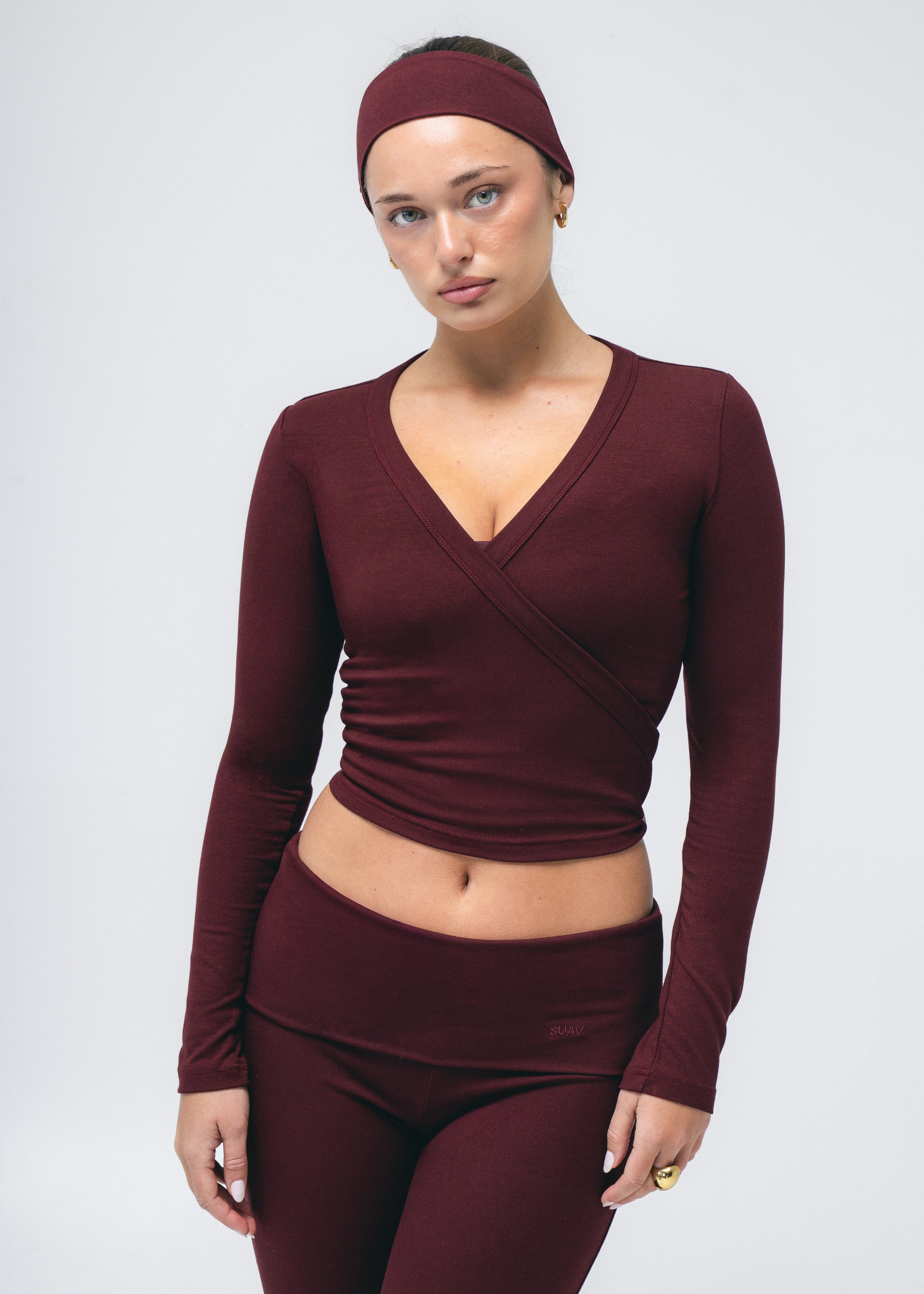 The Headband in Black Cherry