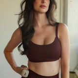 The Scoop Bra in Black Cherry