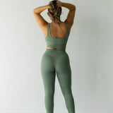Body Crop Bra in Herbal