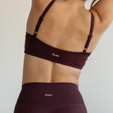 The Scoop Bra in Black Cherry