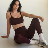 The Scoop Bra in Black Cherry