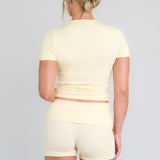Foldover Short in Buttery