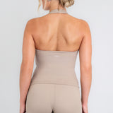 Halter Neck Tank in Sand