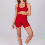 High-Rise 5" Short in Berry