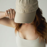 Classic Logo Cap in Beige