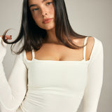 The Off Shoulder in Ivory