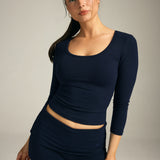 The 3/4 Sleeve in Marine