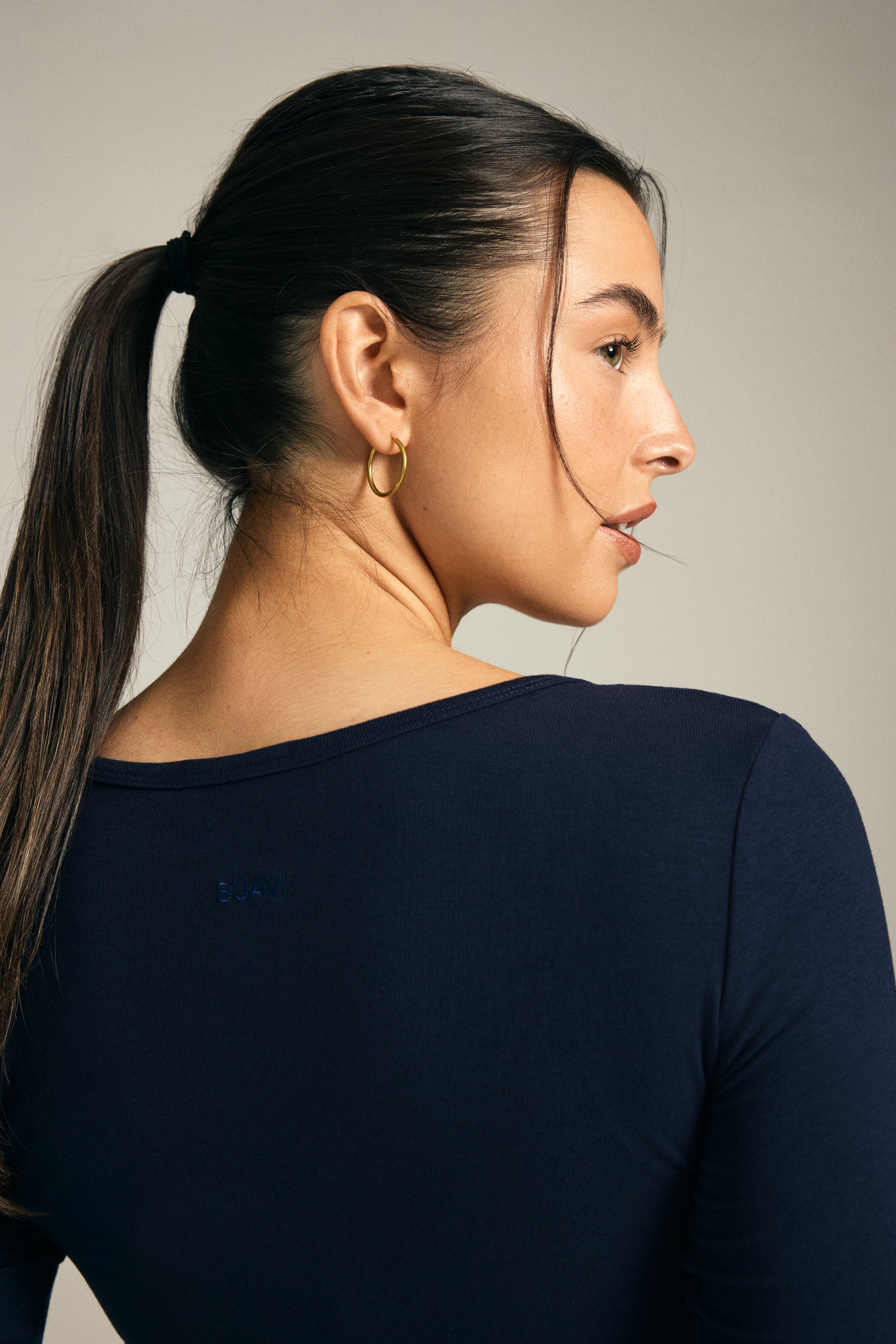 The 3/4 Sleeve in Marine