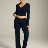 The Foldover Pant in Marine