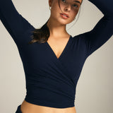 The Wrap Top in Marine