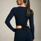 The Wrap Top in Marine