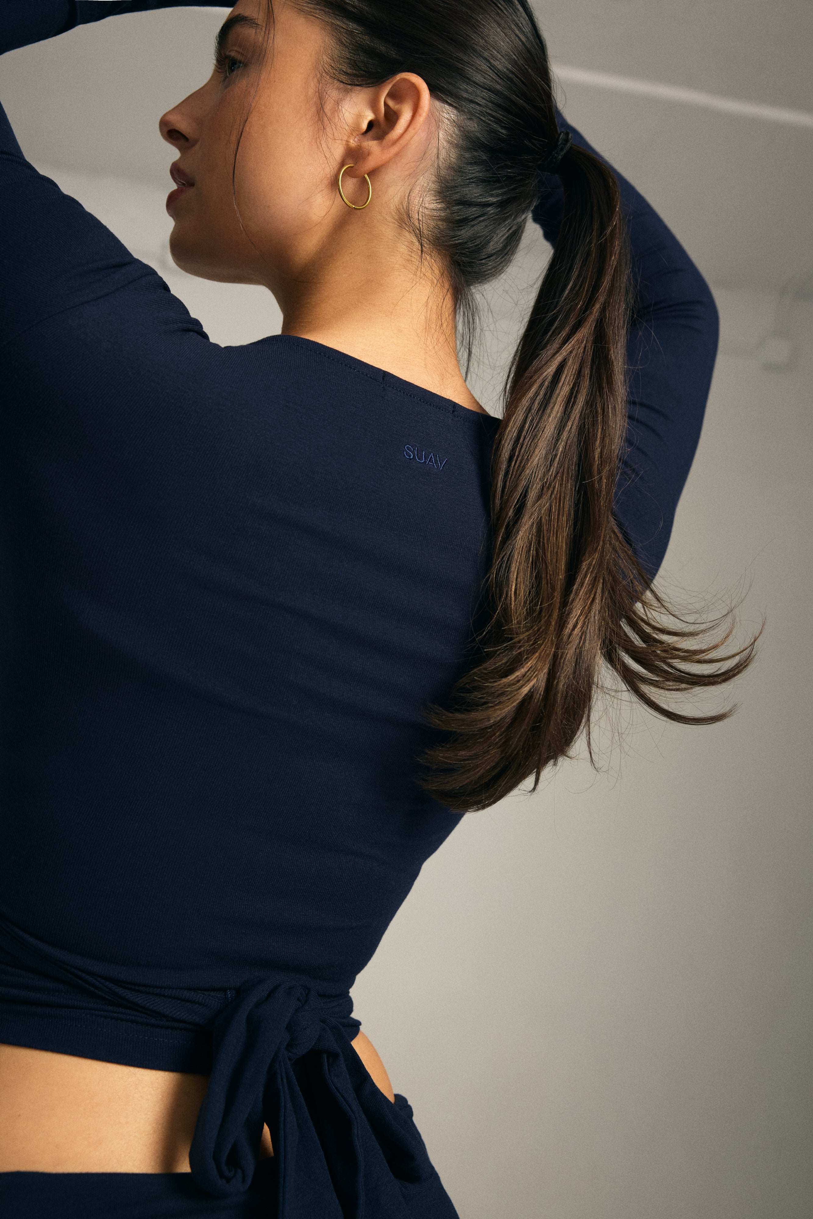 The Wrap Top in Marine