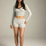 The Foldover Short in Grey