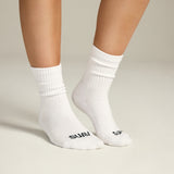 2 Pack Mini Crew Socks in White